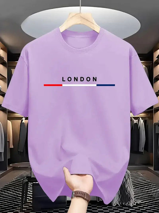 Drop Shoulder Print T-Shirt - London Levenda